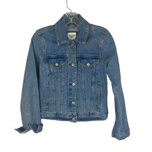 Abercrombie & Fitch Denim Jean Jacket Womens Small Light Wash